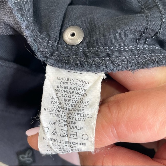 prAna Brenna Moto Pants. stretchy gray Sz 10 - Picture 7 of 13